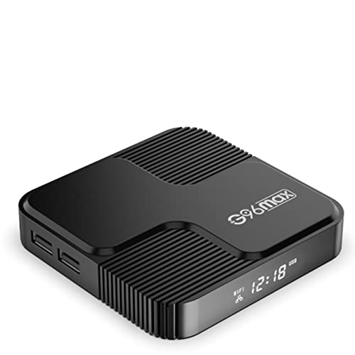 Android TV Box 12.0 Android Box G96max Decodificador 2GB RAM 16GB ROM con H618 Quad-Core Soporta 2.4G 5G Dual WiFi/BT 4.0 /6K/3D/H.265 Smart TV Boxes