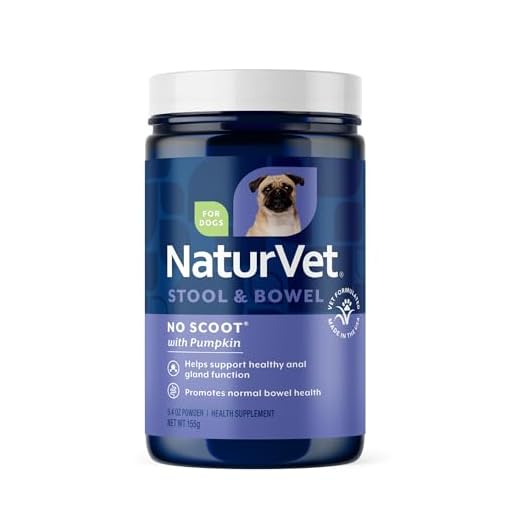 NaturVet – Sin scoot para perros – Plus calabaza | Apoya la función saludable de glándula y intestino | Mejorado con pulpa de remolacha, linaza y cáscara de psyllium | 155 g en polvo