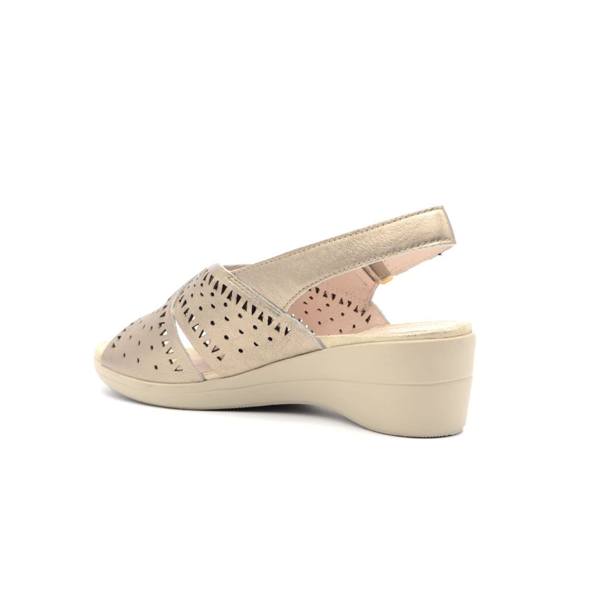 Stonefly Sandalo Donna 217464 in Pelle Metal Una Calzatura Adatta per Tutte Le Occasioni. Primavera-Estate 2022 EU 39