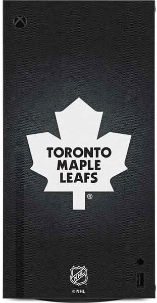 Skinit Decal Gaming Skin Compatible with Xbox Series X Digital Edition Console - Officially Licensed NHL Toronto Maple Leafs Black Background Design