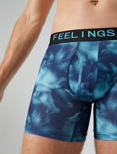 Natural Feelings Mens Underwear Polyester Boxer Briefs For Men Pack Stretch Performance Quick Dry Sports Underwear #TOP2