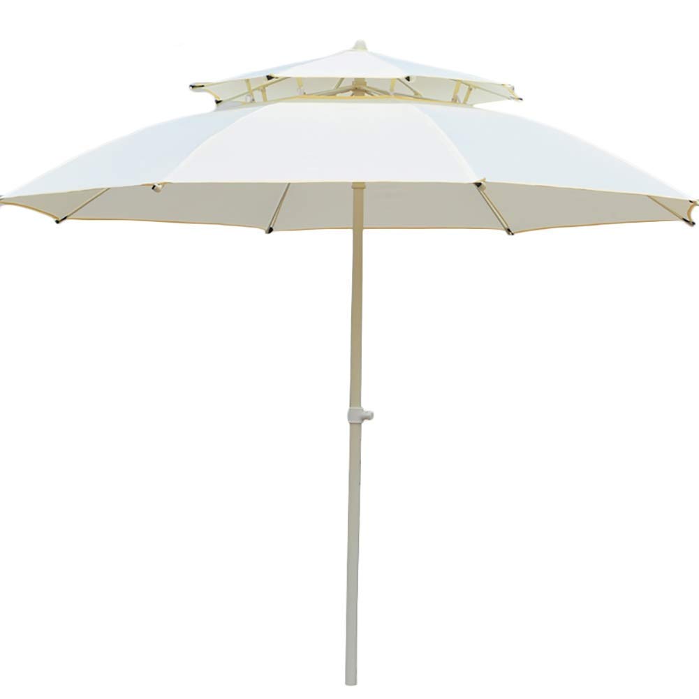 WDSOPK Double Top Outdoor Parasol with Crank,Patio Umbrella for Balcony Table, Deck, Backyard, Swimming Pool, Garden