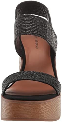 Lucky Brand Women's Delukah Platform Wedge Sandal, Black, 10 | Image 1