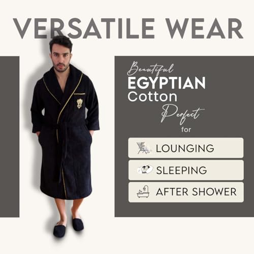 Roma Cotton Bathrobe Set with Slippers & Hand Towel | Egyptian Cotton | Crafted in Europe3