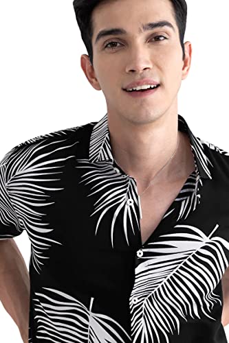 Image of Venisa Men's Cotton Blended Printed Casual Shirt