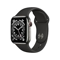 Apple Watch Series 6 (GPS + Cellular, 40 mm) Cassa in acciaio inossidabile color grafite con...