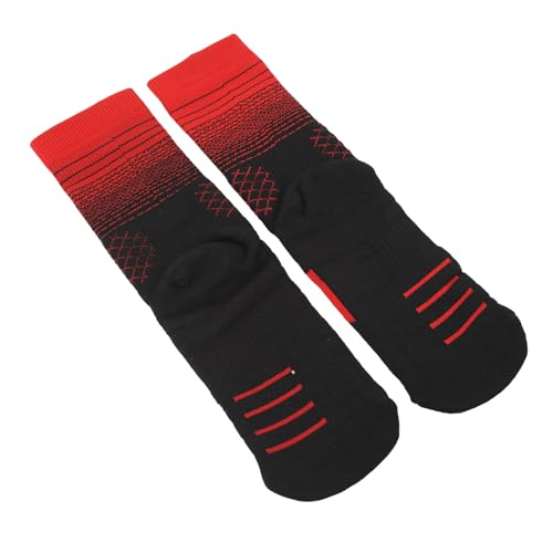 Naroote Calcetines de Baloncesto de élite, Calcetines de Tripulación de Atletismo de Poliéster Gruesos Acolchados para Hombres para Bicicletas (#1)