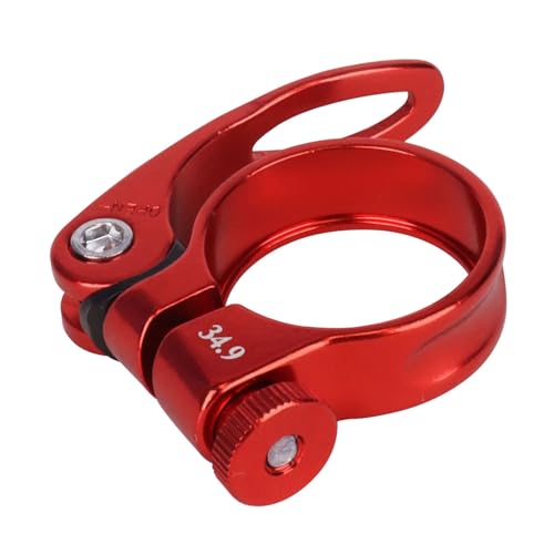 Quick Release Seatpost Clamp 34.9mm 31.8mm Mtb Bike Road Bike Casual Bike Seatpost Clamp (red, 34.9mm)
