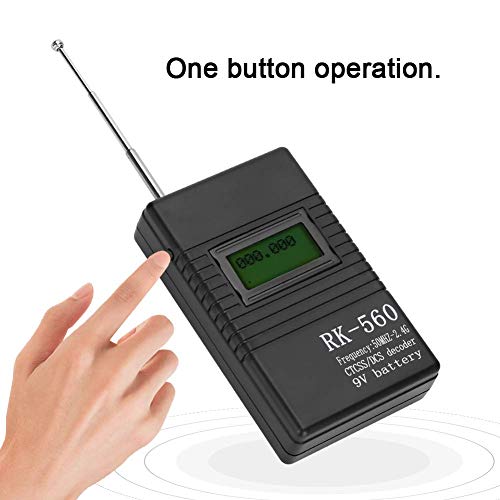 Ciciglow Portable Handheld Frequency Counter,50Mhz-2.4Ghz Frequency Accurate Radio Frequency Test,With Antenna One-Key Operation,Suitable For Dcs And Ctcss Testing #TOP5