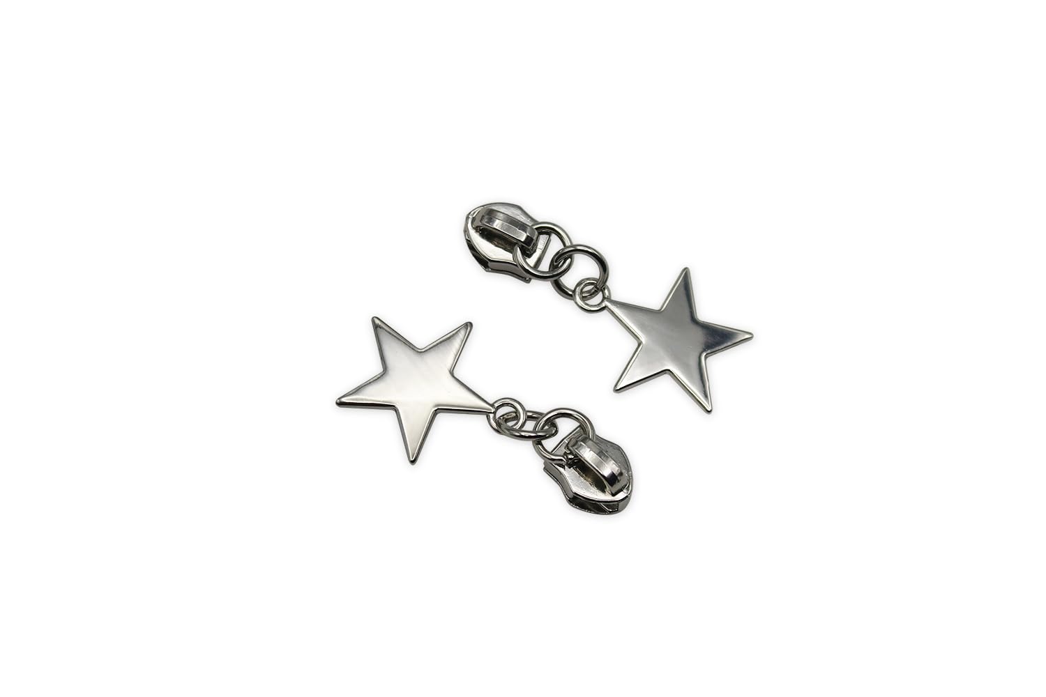 HOLSHUN #5 Zipper Sliders Zipper Pull 30pcs Bulk Heavy Duty Metal Silver Pulls for #5 Nylon Coil Zippers Replacement Luxury Bag Hardware Luggage & DIY