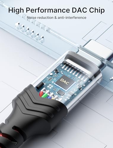 image for JSAUX USB C to 3.5mm Audio Aux Jack Cable for iPhone 17 Pro Max/Air [3