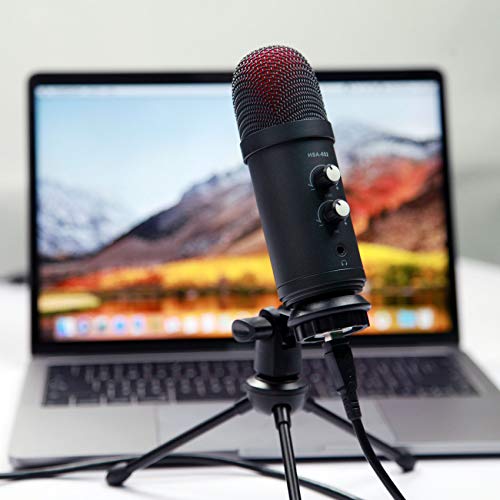 USB Mikrofon PC, Kondensator Mikrofone mit ständer aus Metall für Streaming, Gaming auf Computer, Podcast, Recording… – Bild 6