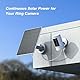 Solarpanel-Ladegerät für Ring-Kamera-Akku, Kompatibel mit Stick-Up-Cam-Akku, 10 W, Professionell, Effizient, IP65, Wasserdicht, Tragbares Solarbetriebenes Ladegerät (CSP4W-DC-W)