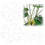 4Stück Pflanzenstütze Staudenhalter 2 Größen Kunststoff Pflanzenhalter Pflanzenstützen Garten Stützring Pflanzenstielhalter Pflanzenklammern zur Unterstützung für Monstera Rankhilfe Alocasia Tomaten