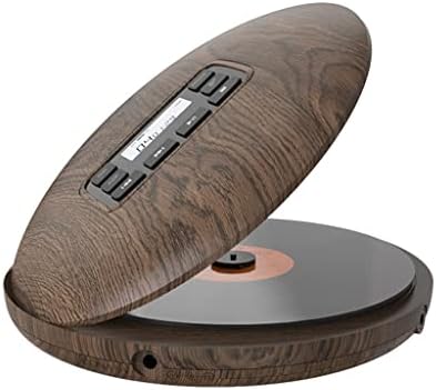 KJHD ZYZMH Retro and Elegant CD Player Portable HiFi Sound Effect Wood Grain CD Player Ultra-Thin Multi-Sound Effect CD Player