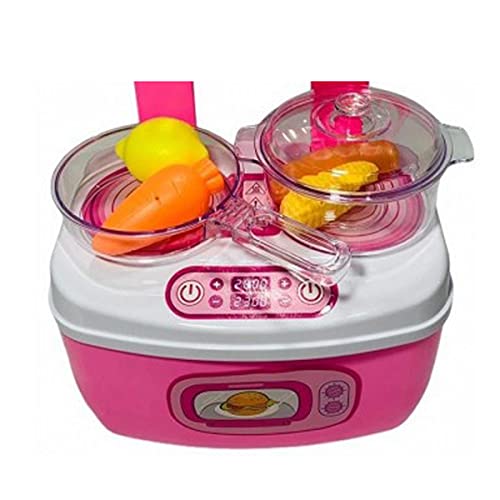 Maleta Cozinha Infantil Rosa Menina brinquedo Comidinha