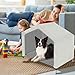 Elevated Dog House for Outdoor or Indoor - Waterproof Dog Tent Cat House, Dog Sunshade Tent, Pet House with Removable Cover, Suitable for Medium Cats Dogs