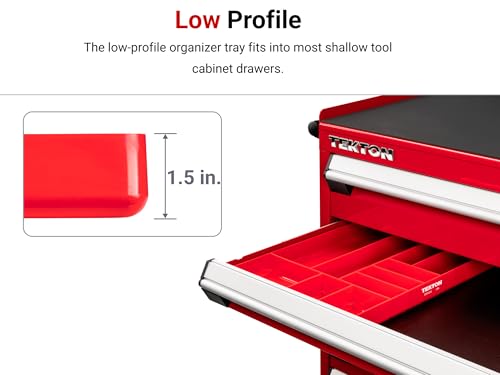 TEKTON 10-Compartment Organizer Tray (Red) | OTD11210 | Made in USA by TEKTON - Image 2