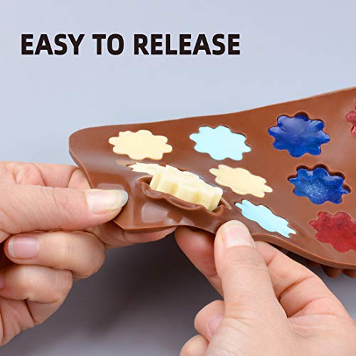 Chocolate Molds Silicone Candy Molds - Silicone Molds for Fat bombs, Cake Decorations, Chocolate Candy Molds, Gummy, Jello Shot Set of 6 - Thumbnail 2