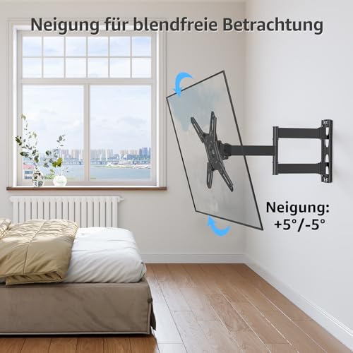 MOUNTUP TV Wandhalterung für 14-42 Zoll LED, LCD,OLED Fernseher & Monitor – Ansicht 5