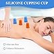 Schröpfgläser Silikon 4 Stück,Cupping Set,Schröpfen Silikon,Facial Cupping, Schropfenset für Massage für Hals, Gesicht, Körper (Blau)