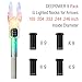 DEEPOWER 4/9 PCS G Lighted Nocks for Arrows .165 .204 .233 .244 .246 inch Inside Diameter with X,H,S,GT Bushings LED Lighted Nock and ON/Off Switch for Archrey Hunting