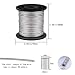 NACTECH Alambre para Colgar Cuadros de Acero Inoxidable 1.5mm Cable Acero Trenzado...