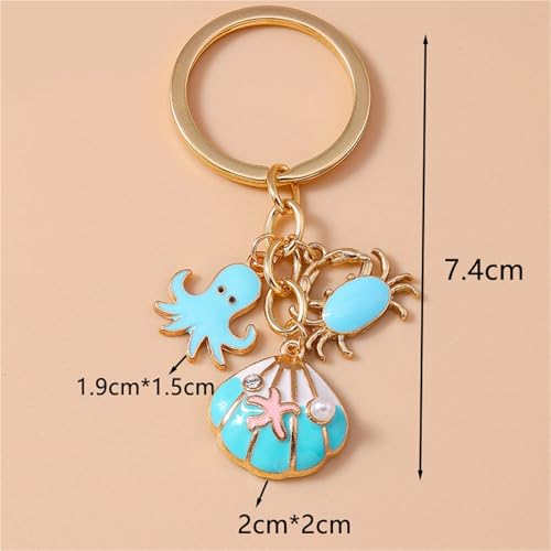 Bijoux suspendus taille et breloques de crabe haute finition - 3