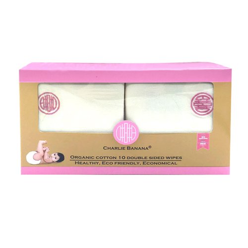 Charlie Banana double face Lingettes, Rose, 10 pièces Cover