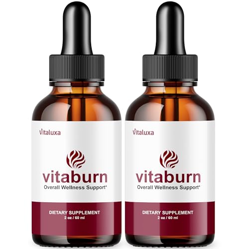 (2 Pack) Vitaburn Drops Vitaburn Liquid Drop Supplement Advanced Formula Support for Women Vitalburn Droppers Maximum Strength Premium Blend Natural Ingredients Health Balance Reviews (60 Servings)