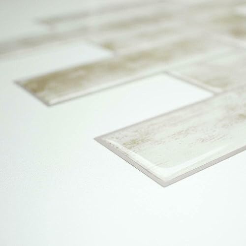 Miniatura 6 de RoomMates Azulejos adhesivos color perla, en forma de hexágono, losetas en muro que se pelan y se pegan