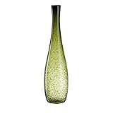 silberne bodenvase 60 cm Das Glas-Gefäß vereint perfekte Glaskunst, die originelle Struktur der Vase wird durch Einarbeiten von Pulver ins Glasmaterial geschaffen. So entsteht ein tolles Stück mit Unikat-Charakter