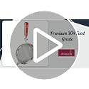 Image of Amanda Stainless Steel Juice & Soup Strainer | Heavy Duty Soup & Liquid Filter | 304 Grade Fine Mesh Chalni | Red Handle Kitchen Strainer for Soup & Juice (Set of 2 (No 6 & 7))