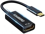 KiWiBiRD Adaptateur USB C Type C Thunderbolt 3 vers DisplayPort 4K (DP 1.2a, 3840x2160@60Hz, 2560x1440@144Hz) Compatible avec MacBook Air, MacBook Pro, iMac, XPS, Surface Book 2/Pro 7, Pixelbook