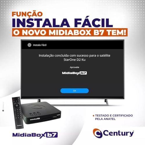Receptor Digital Century Midiabox B7 Sat Hd Regional