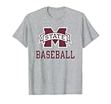Mississippi State Bulldogs Baseball Icon Heather Gray T-Shirt