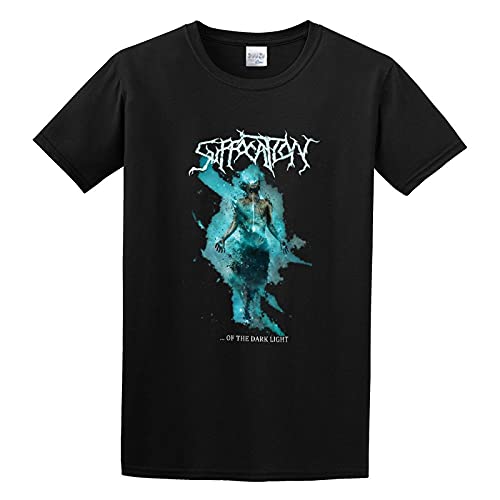 NAIFEN Suffocation of The Dark Light Album Cover Graphic Top Unisex 100% Cotton Short-Sleeve T-Shirts Black XXL