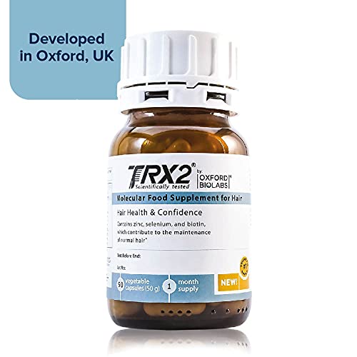TRX2 Hair Growth Supplement - Healthy Hair - Clinically Proven Results of Thicker, Fuller Hair - Stop Hair Loss for Men and Women - Biotin & Selenium & Zink - Vegetarian - 1 Month Supply - Image 4