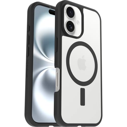 Image of OtterBox iPhone 16 Profile Series Magnet Case - Black Crystal - Ultra-Thin, Stylish Minimalist iPhone Case