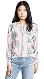 Mit Reißverschluss BB Dakota Damen Palm Before a Storm Printed Bomber Jacket Jacke, Rosa Blüte, Small