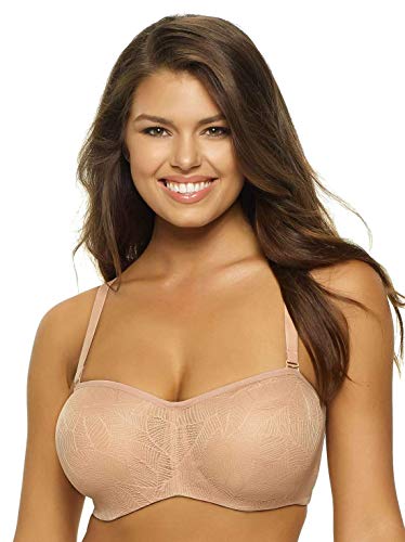 Felina Women's Seamless Lace Unlined Bandeau Bra - Lightweight Support With Micax Smart Fiber Lining And Adjustable Straps #TOP1