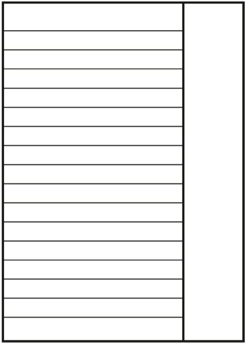 Landré Kanzlei-Papier Recycling A3 auf A4 gefalzt, liniert, 70 g/m², 250 Kanzleibogen