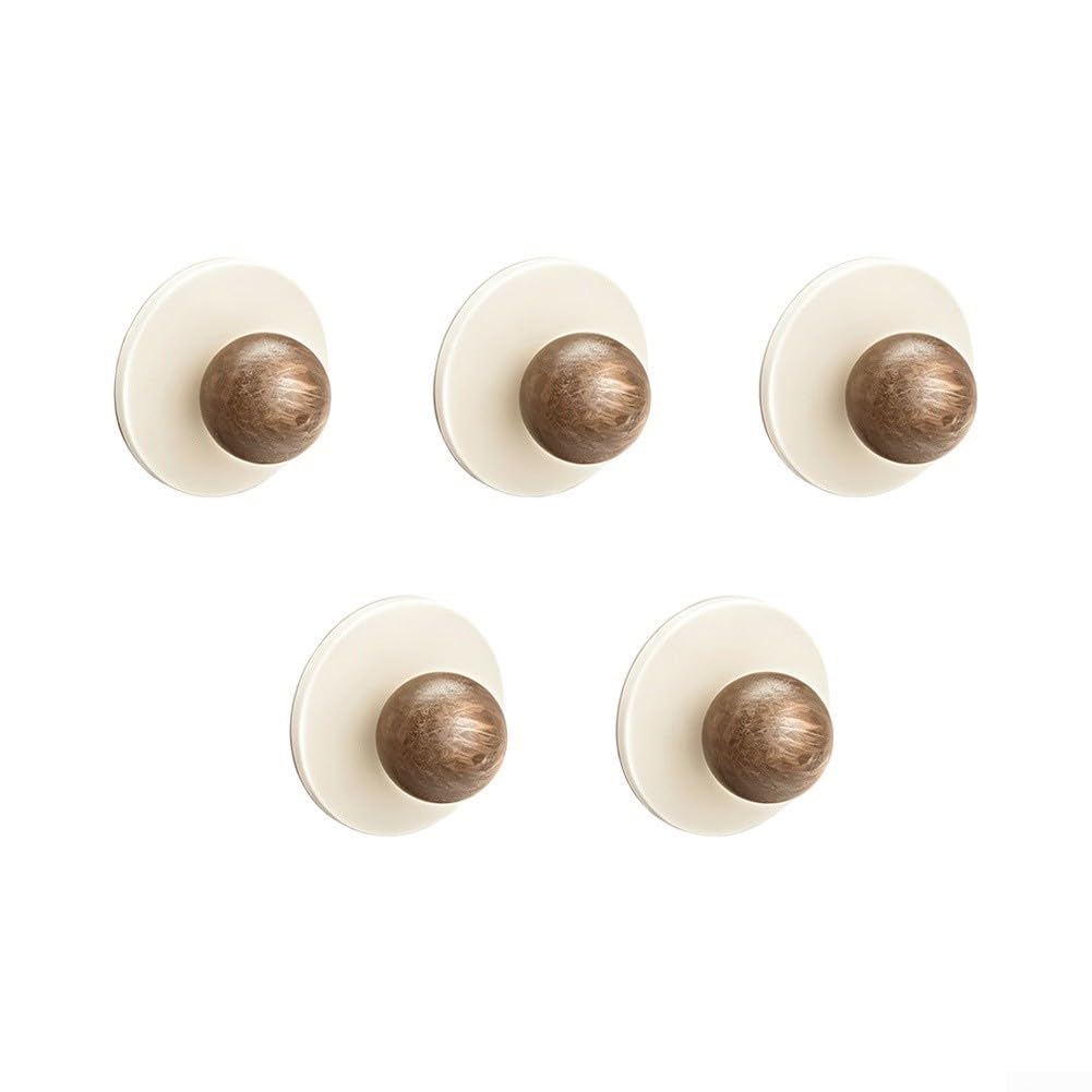 Ganchos Baño Sin Taladro 5 Unidades para acero para madera Ganchos