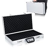 Trintion Flight Case with Password Lockable Storage Tool Box Portable Aluminium Box with Protective Cubed Foam Universal Aluminium Case Large (470 x 254 x 84mm)