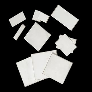 Piezoelectric Ceramic Sheet, Square PZT5 Ceramic Particle, Acoustic Wave Sensor, Acoustic Wave Transducer Chip, Ultra-Thin, 5PCS/Set (2 * 2 * 0.2mm, W*L*Thickness)