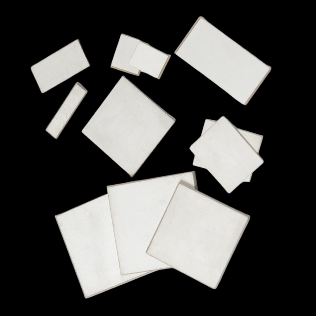 Ultra-Thin PZT5 Piezoelectric Ceramic Sheets - 5PCS Set for Acoustic Wave Sensors & Transducers(2x2x0.2mm)