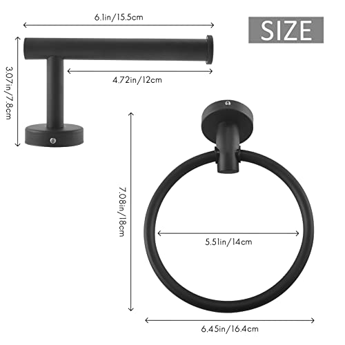 Soporte para toallas de mano negro de acero inoxidable de alta calidad 6