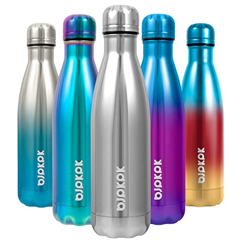 Image of BJPKPK 17 oz Insulated Water Bottle, Stainless Steel Flask, Leak Proof