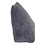 GGAA Reading Pillow Bed Chair Chair Pillow Cozy Comfort Wedge Cushion Pillow for Reading Watching TV Back Office Chair Rest Cushions (Color : Dark Gray)