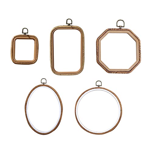 SYWAN Imitation Wood Shaped Embroidery Hoop Set #TOP27